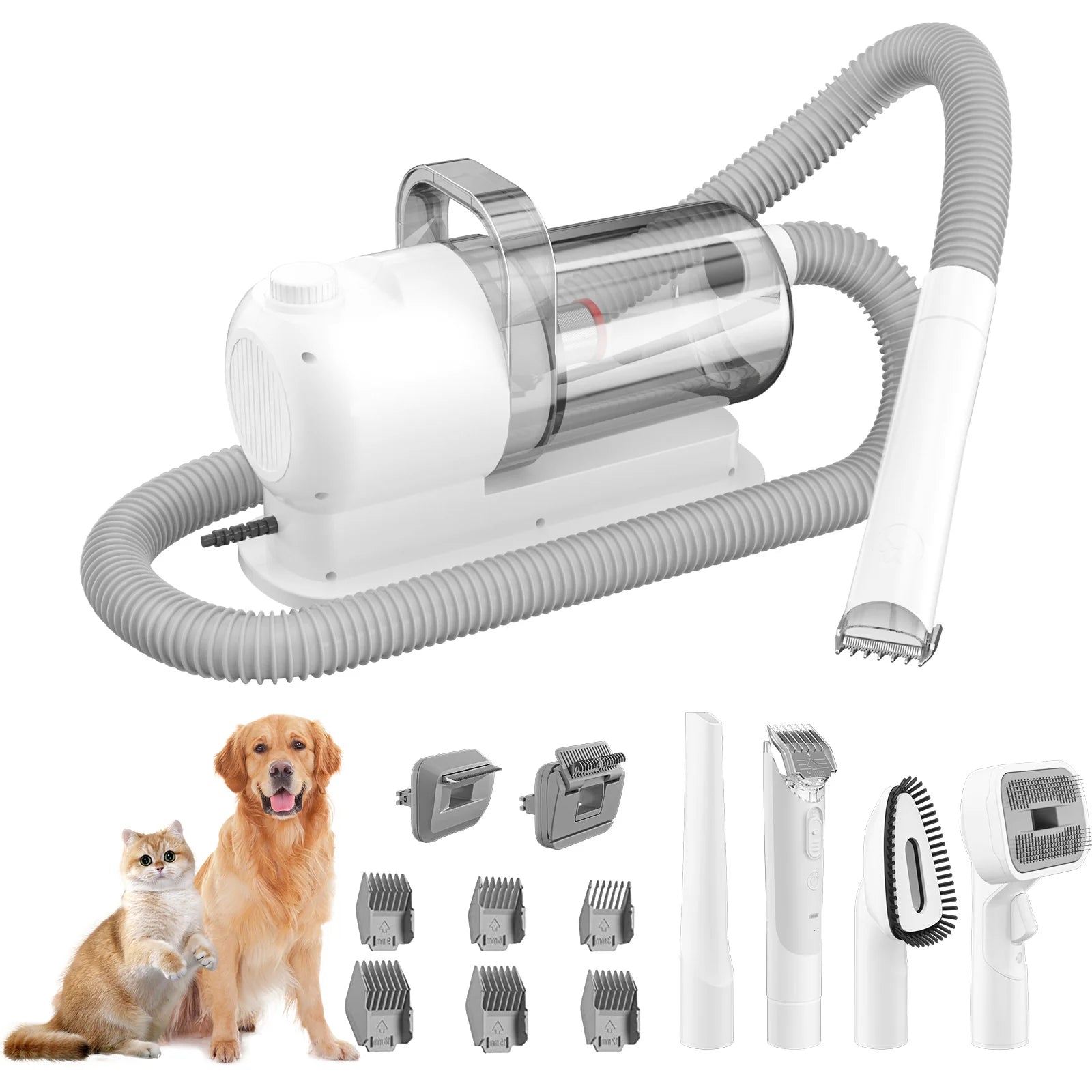 Multi-Purpose Pet Grooming Vacuum Kit Set