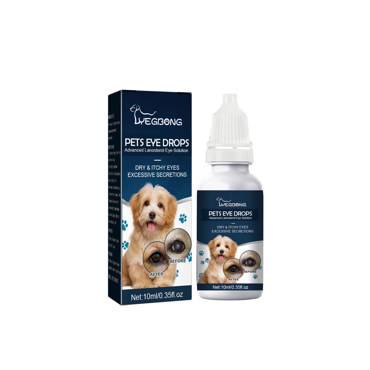 Pet Vision Drops Soothe Irritation Clean Tears